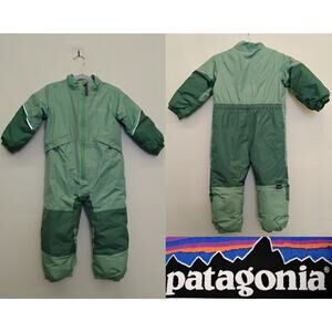 Patagonia Baby Snow Pile One-Piece Size 2T Blue/Purple Missing Hood #Z5252